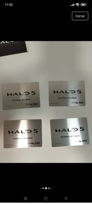 Tarjetas metálicas Halo 5 Guardians