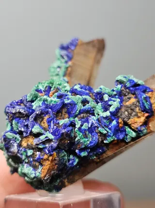 Cuarzo con Azurita y Malaquita