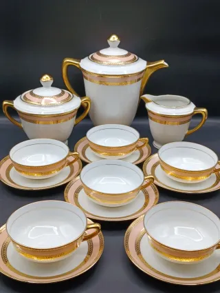 Set da tè in porcellana UC de Limoges