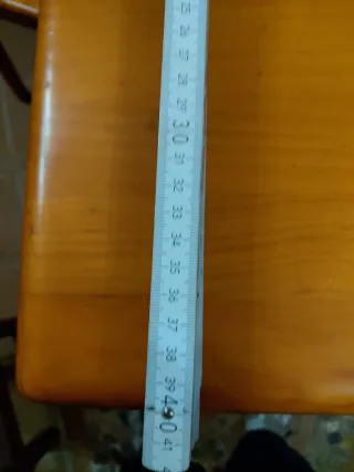 Mesa auxiliar de pino de TV color miel