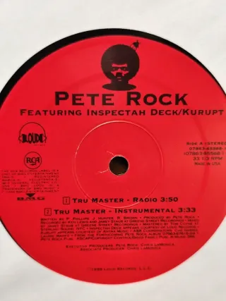 Vinilo Rap Pete Rock - Trumaster 12" 1998