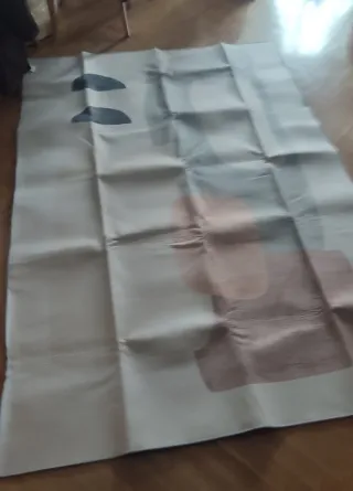 Alfombra nueva 140x200 cm Beige y Marrón