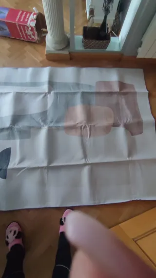 Alfombra nueva 140x200 cm Beige y Marrón