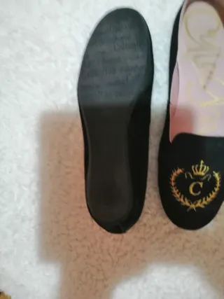 Zapatos Callaghan Talla 39 Negro Dorado