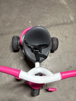 Triciclo Smoby Baby Balade Rosa y Blanco
