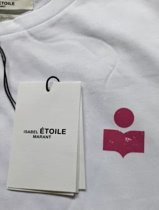 T-shirt Isabel Marant branca logo M