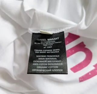 T-shirt Isabel Marant branca logo M