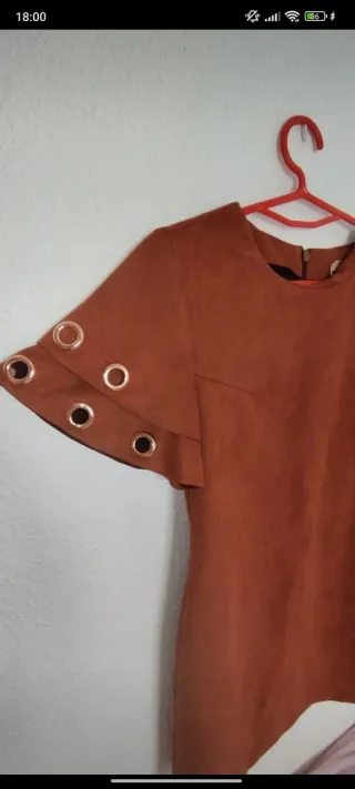 Vestido marrón aterciopelado mujer marrón fiesta