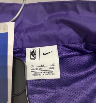 Conjunto Chándal Lakers Nike Morado y Amarillo