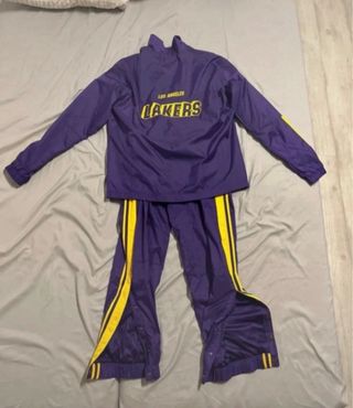 Conjunto Chándal Lakers Nike Morado y Amarillo