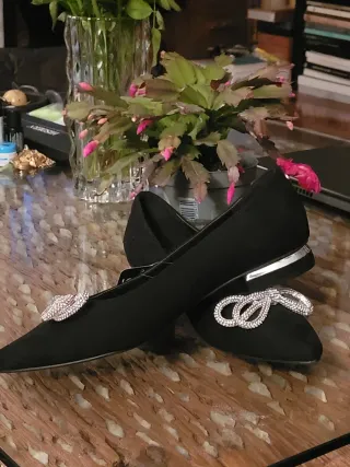 Zapatos planos negros mujer talla 40 (39 1/2 USA)