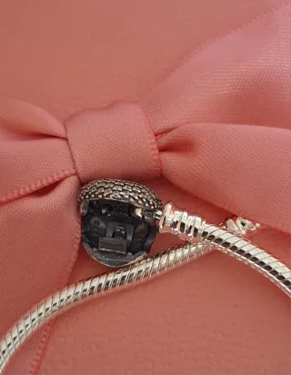 Pulsera Pandora Corazón Pavé Talla 19cm