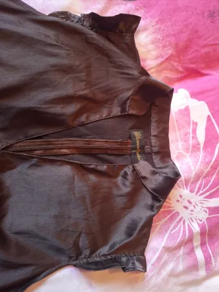 Blusa mujer marrón chocolate