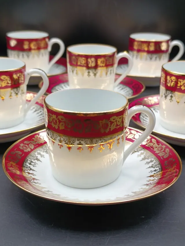 Set di 6 tazze da caffè espresso Limoges