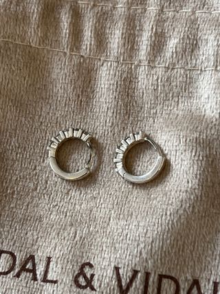 Pendientes aro plata Vidal & Vidal