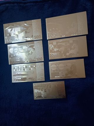 EURO SERIE 7 Pz LAMINA D'ORO