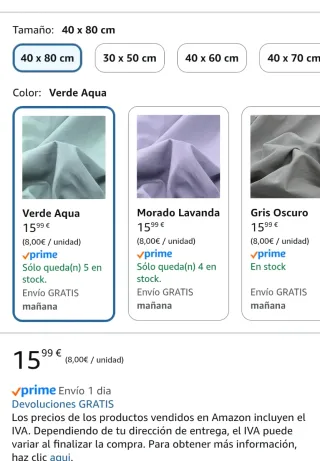 2 Fundas de Almohada de algodón