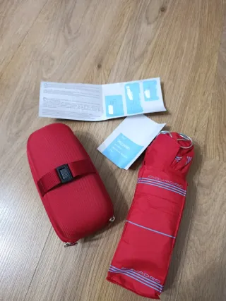 Paraguas Piquadro Plegable Rojo