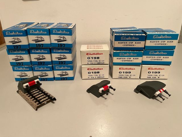 Topes final de vía Electrotren H0.