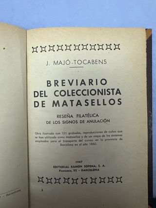 breviario del coleccionista del matasello