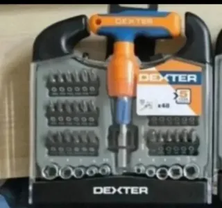 Juego de puntas y destornillador Dexter