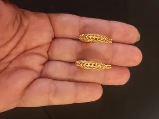 Pendientes Dorados Plata 925