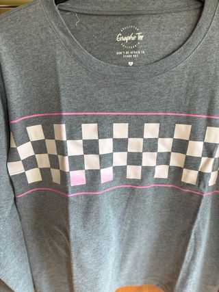 Camiseta Hollister Gris Manga Larga Mujer