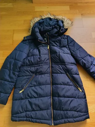 Cappotto premaman blu