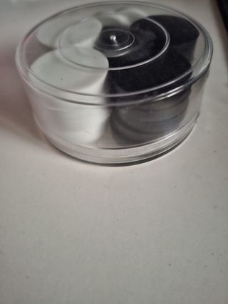 Fichas Damas Negras y Blancas