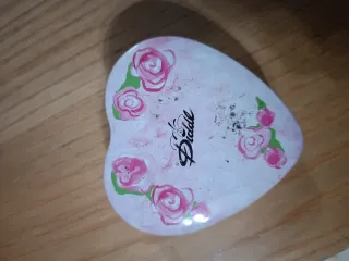 Portagioie vintage Diddl Diddlina a cuore in latta