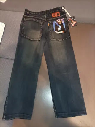 Pantalones Y2K Baggy Crema RAP