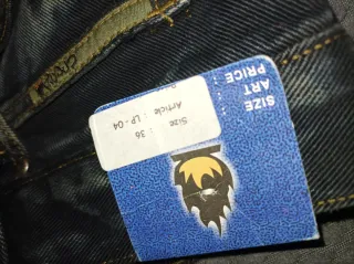 Pantalones Y2K Baggy Crema RAP