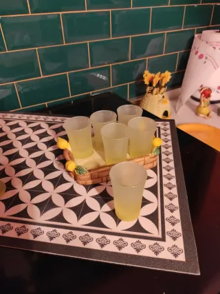 Set Limoncello Bottiglia e 6 Bicchierini