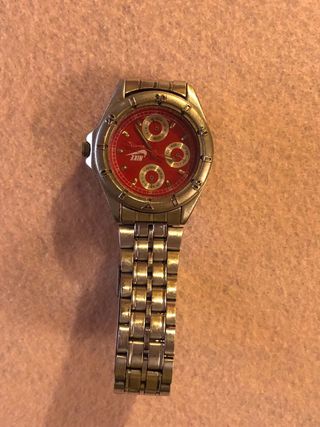 Reloj Nike Rojo y Plateado