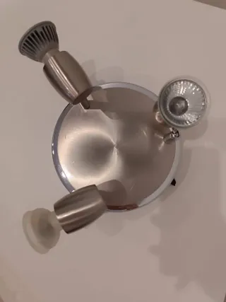 Lampada da soffitto argentata