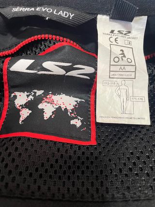 Chaqueta Moto LS2 Mujer Negra