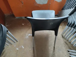 69 Sedie da Terrazzo Nere