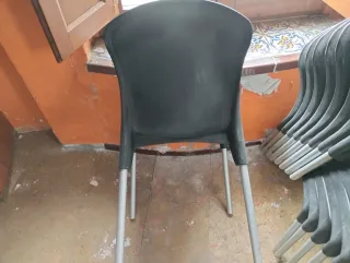 69 Sedie da Terrazzo Nere