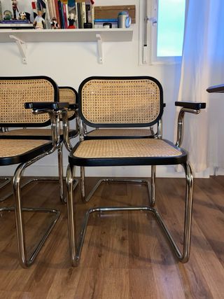 6 Sillas Diseño Sklum Ratán Metal