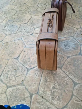 Valigia vintage in pelle