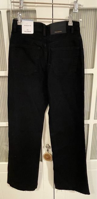 Pantalón vaquero niña Pull&Bear negro Talla 32