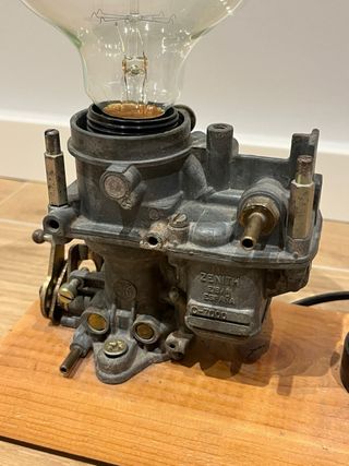 Lampada Vintage Carburatore Moto Industriale