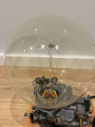 Lampada Vintage Carburatore Moto Industriale