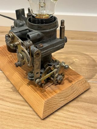 Lampada Vintage Carburatore Moto Industriale