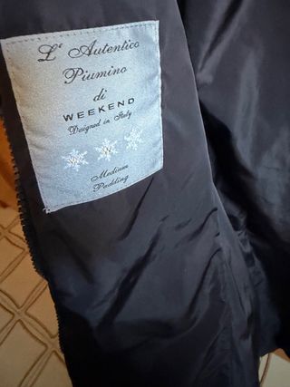 Piumino lungo Max Mara nero donna