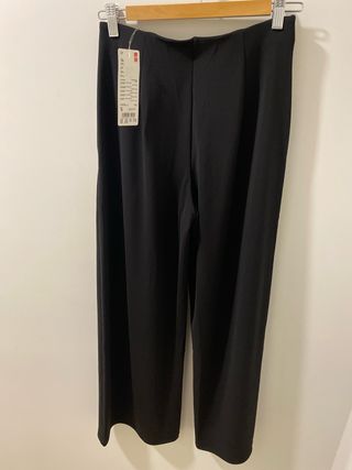 Pantalón ancho Uniqlo negro ligero