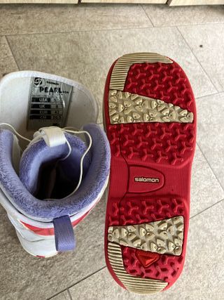 Scarponi Snowboard Salomon Bianchi 26.5