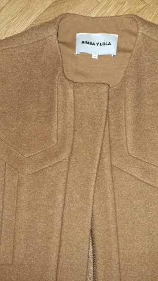 Abrigo Bimba y Lola paño marrón