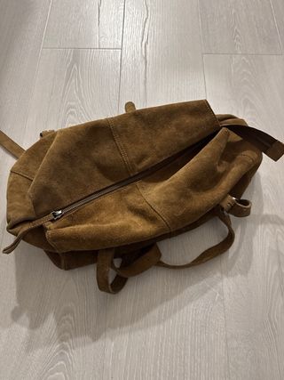 Bolso Zara serraje marrón