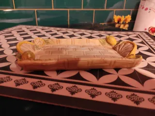 Mini vassoio in resina decorato limoni